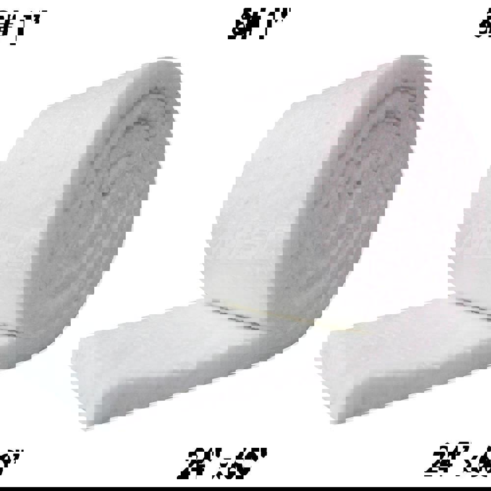 Blanket Insulation; Material: Ceramic; Fiber ; Density (Lb./Cu. Ft.): 8 ; Shape: Roll ; Thickness: 1 (Inch); Length (Inch): 60 ; Width (Inch): 24
