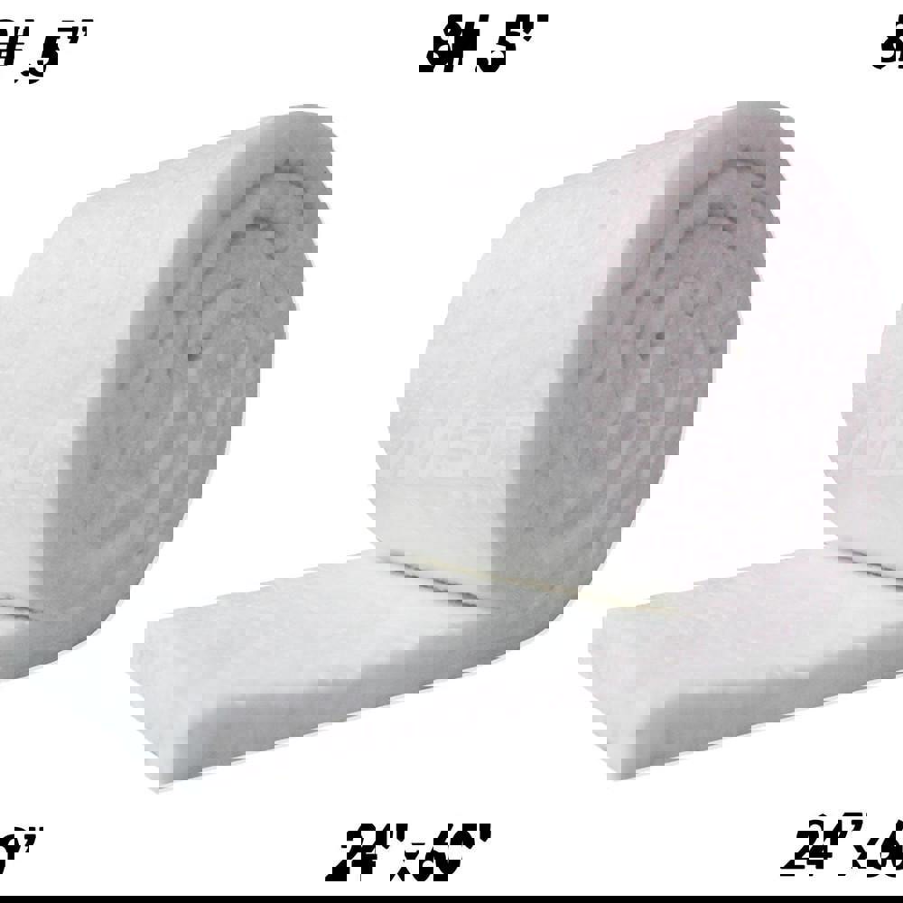 Blanket Insulation; Material: Ceramic; Fiber ; Density (Lb./Cu. Ft.): 8 ; Shape: Roll ; Thickness: 0.5 (Inch); Length (Inch): 60 ; Width (Inch): 24