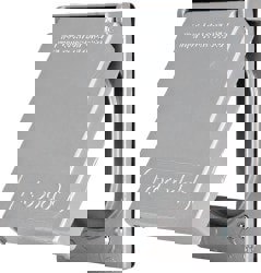 GFCI Receptacle Electrical Box Cover: Aluminum