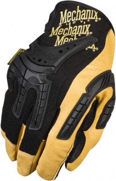 General Purpose Work Gloves: Small, Leather & Thermoplastic Elastomer