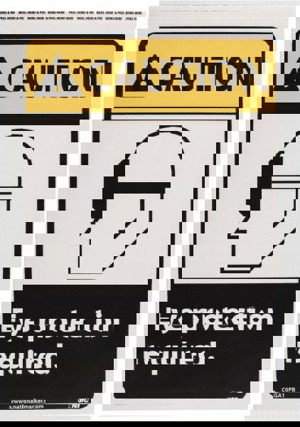 Accident Prevention Sign: Rectangle, 