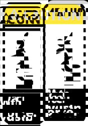 Accident Prevention Sign: Rectangle, 