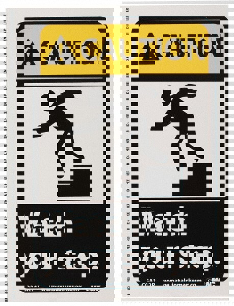 Accident Prevention Sign: Rectangle, 