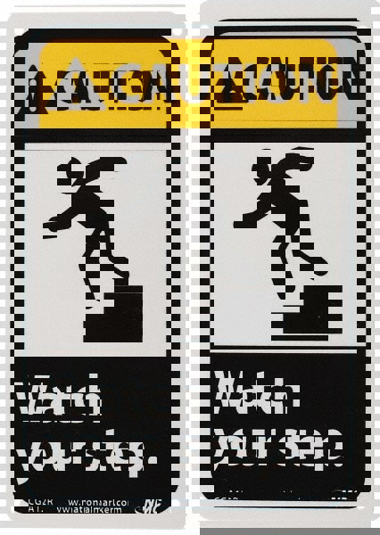 Accident Prevention Sign: Rectangle, 