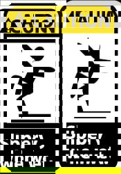 Accident Prevention Sign: Rectangle, 