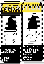 Accident Prevention Sign: Rectangle, 