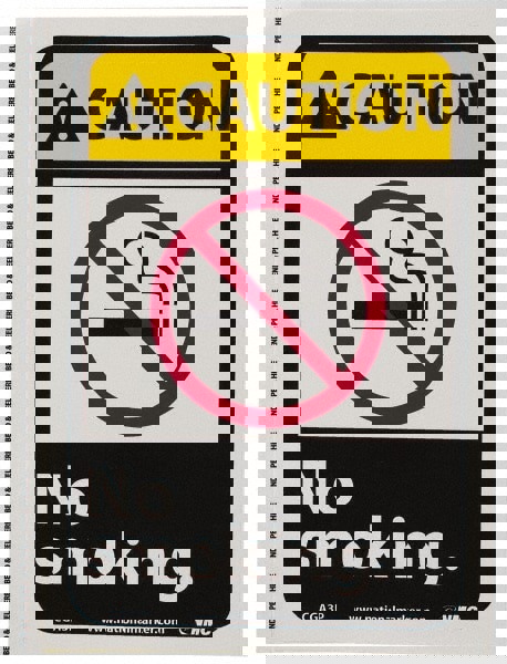 Accident Prevention Sign: Rectangle, 