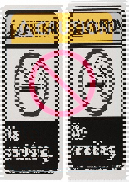 Accident Prevention Sign: Rectangle, 