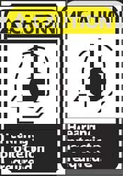 Accident Prevention Sign: Rectangle, 