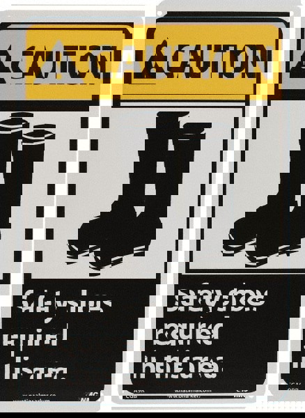 Accident Prevention Sign: Rectangle, 