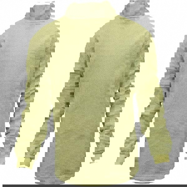 Rain & Chemical Resistant Shirt: 3X-Large, Yellow, Kevlar, Hazardous Protection