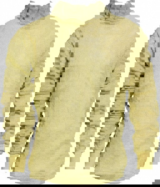 Rain & Chemical Resistant Shirt: Small, Yellow, Kevlar, Hazardous Protection