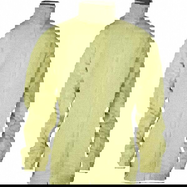 Rain & Chemical Resistant Shirt: Small, Yellow, Kevlar, Hazardous Protection