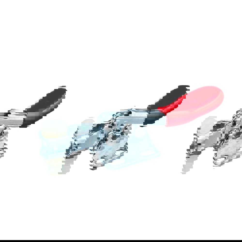 Manual Hold-Down Toggle Clamp: Horizontal, 60 lb Capacity, U-Bar, Flanged Base