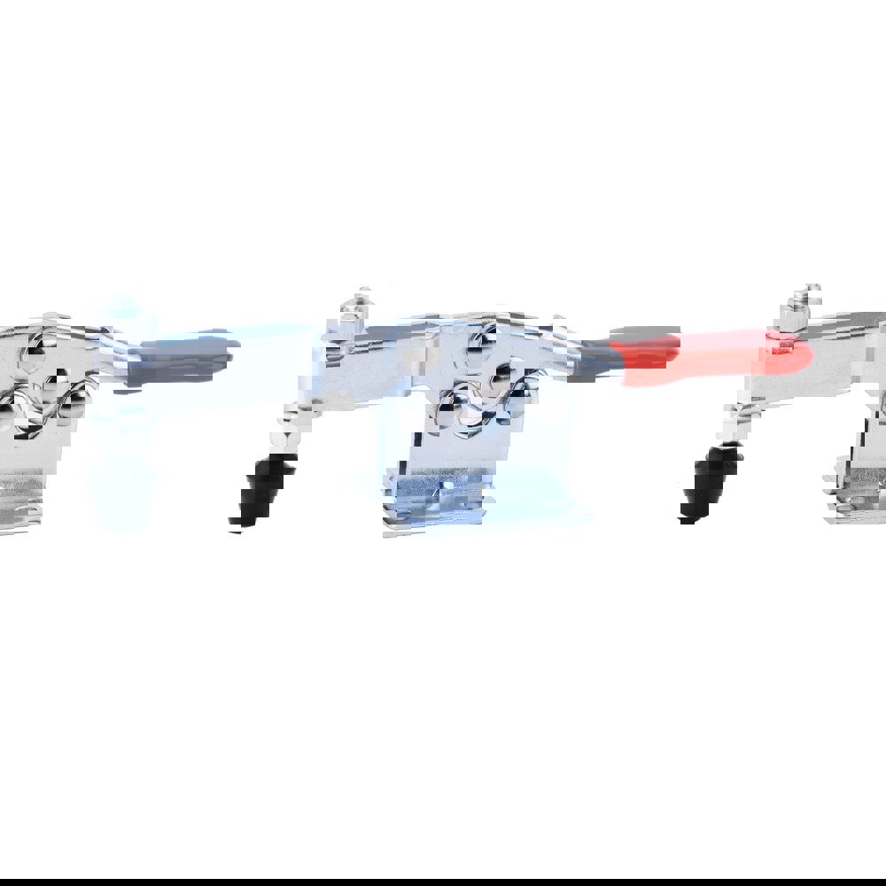 Manual Hold-Down Toggle Clamp: Horizontal, 198 lb Capacity, U-Bar, Flanged Base