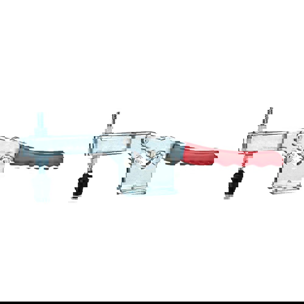 Manual Hold-Down Toggle Clamp: Horizontal, 750 lb Capacity, U-Bar, Flanged Base