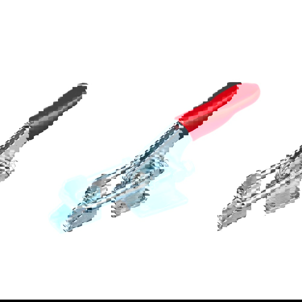 Pull-Action Latch Clamp: Horizontal, 360 lb, U-Hook, Flanged Base