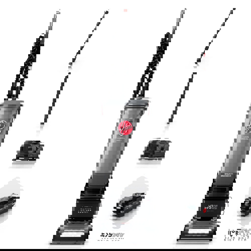 Upright Vacuum Cleaners; Power Source: Battery ; Filtration Type: HEPA ; Bag Included: Yes ; Collection Capacity: 5.5qt ; Vacuum Collection Type: Disposable Bag ; Number of Motors: 2