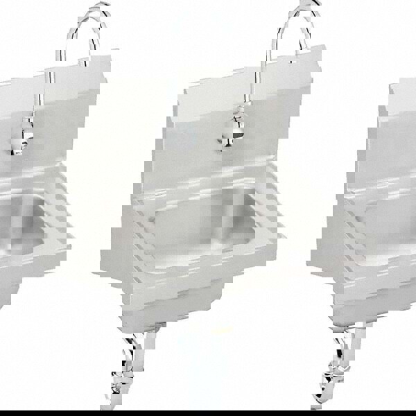 Hand Sink: Wall Mount, Electronic Faucet, 304 Stainless Steel