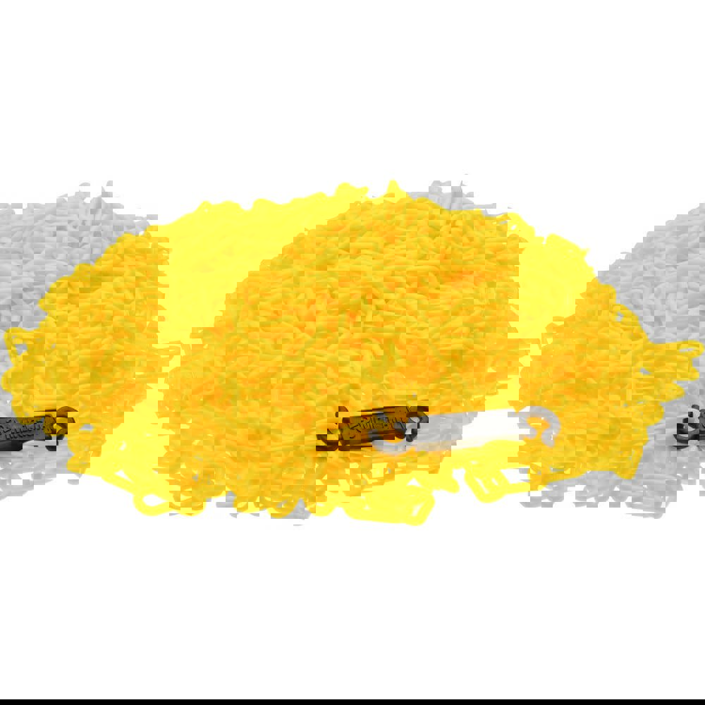 Chain: Plastic, Yellow, 100' Long, 1-1/2