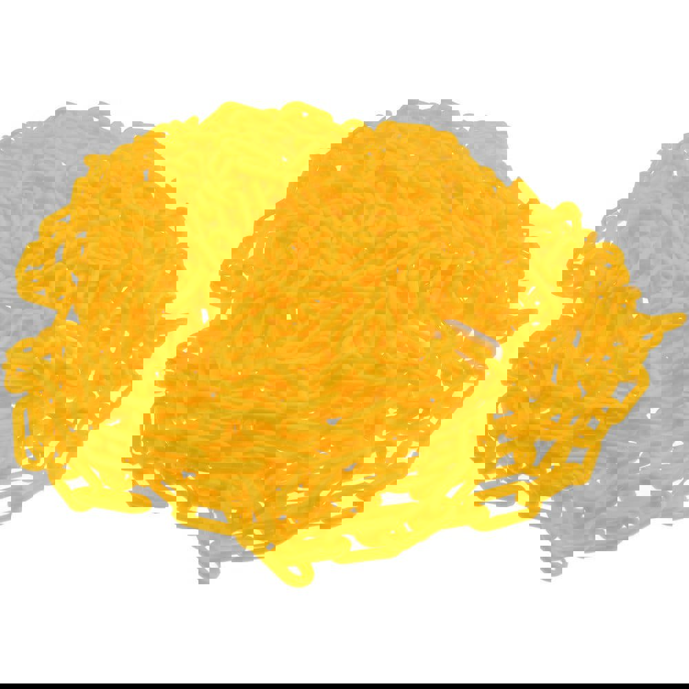 Chain: Plastic, Yellow, 50' Long, 1-1/2