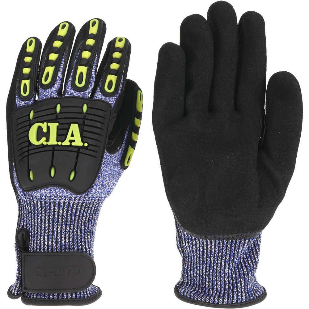 Cut-Resistant Gloves: Size X-Large, ANSI Cut A5, ANSI Puncture 4, Nitrile, Series CIA617V