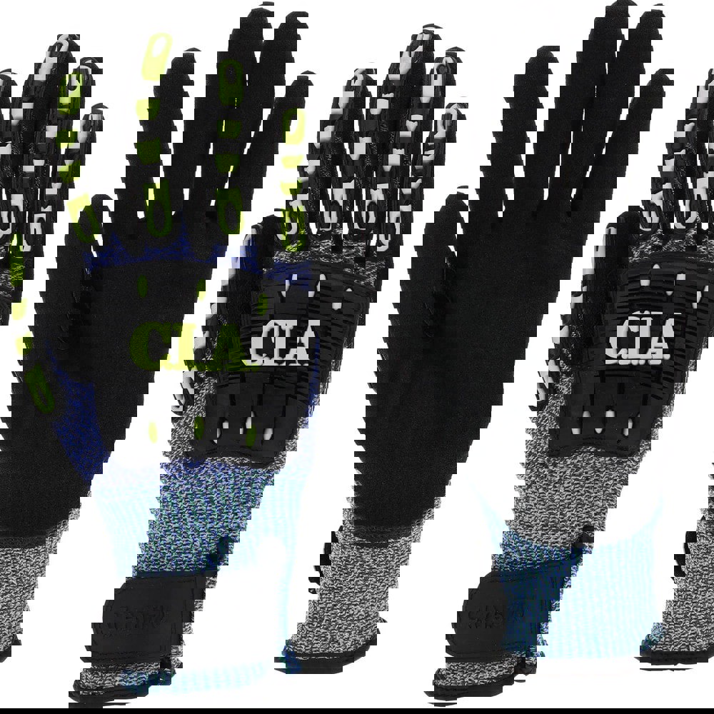 Cut-Resistant Gloves: Size Medium, ANSI Cut A5, ANSI Puncture 4, Nitrile, Series CIA617V