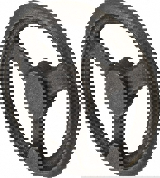 Spoked Straight Handwheel: Plain Finish