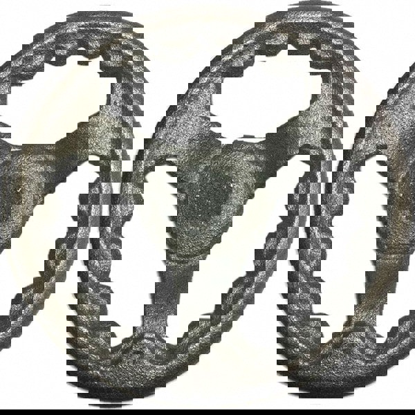 Spoked Offset Handwheel: Plain Finish