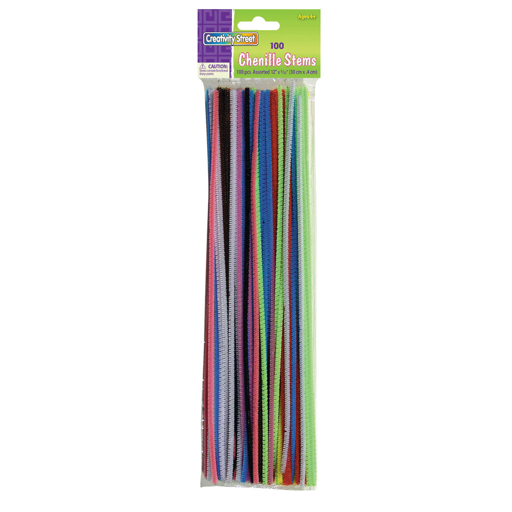 STEM,CHENILLE,4MM,100/PK