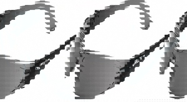 Safety Glasses: Anti-Fog & Scratch-Resistant, Polycarbonate, Gray Lenses, Frameless