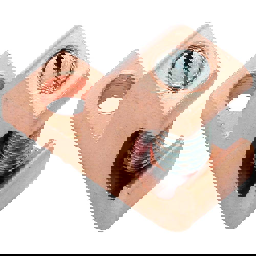 Grounding Clamps; Clamp Type: Grounding Clamp ; Compatible Wire Size (AWG): 14-4 ; Overall Length (Decimal Inch): 1.13 ; Material: Copper ; Standards Met: EU RoHS Indicator; RoHS EX Compliant