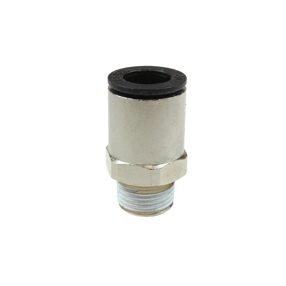 Push-to-Connect Tube Fitting: Connector, #10-32 Thread, 5/32