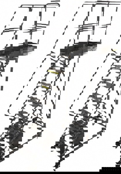 Steel Cantilever Rolling Ladder: 7 Step