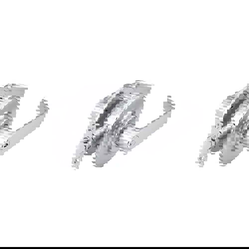 Lever Locksets; Lockset Type: Classroom ; Key Type: Keyed Different ; Back Set: 2-3/4 (Inch); Cylinder Type: Conventional ; Material: Steel ; Door Thickness: 1-3/8 to 1-3/4