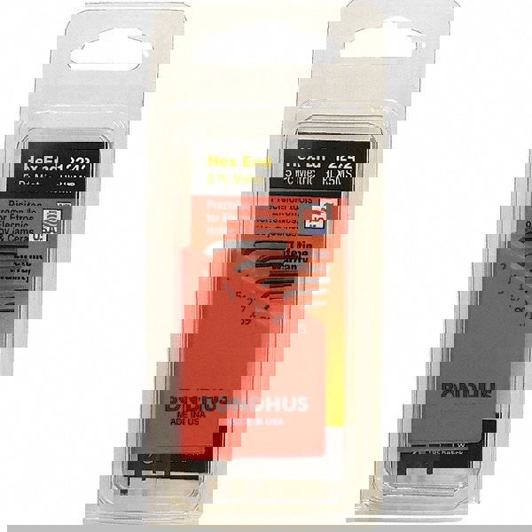 5 Piece, L-Key Hex Key Set