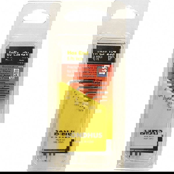 5 Piece, L-Key Hex Key Set