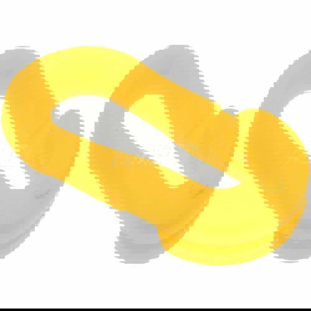 Pedestrian Barrier Connecting C-Link: Plastic, Yellow, Use with Plastic Chain
