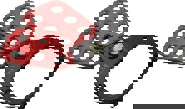 Lockout Hasp: Scissor-Action Hasp, Single Jaw, 6 Padlocks