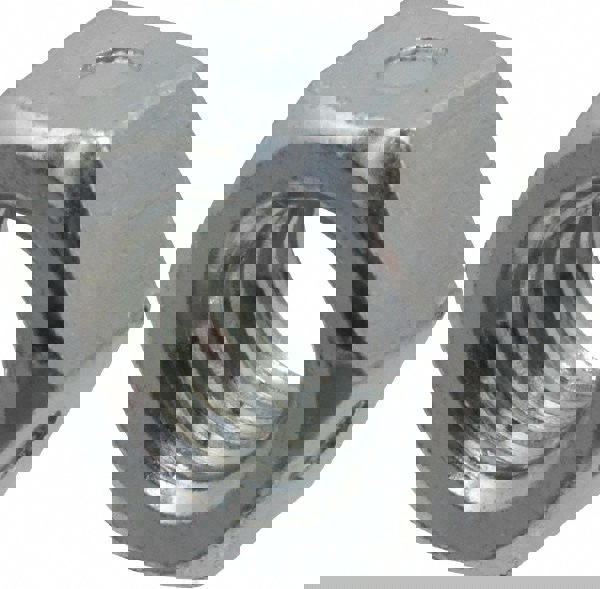 Two-Way Lock Nut: Distorted Thread, 5/16-18, Grade 2 Steel, Zinc Finish