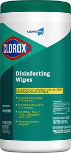 CLOROX DISF WIPE FRESH 75SH