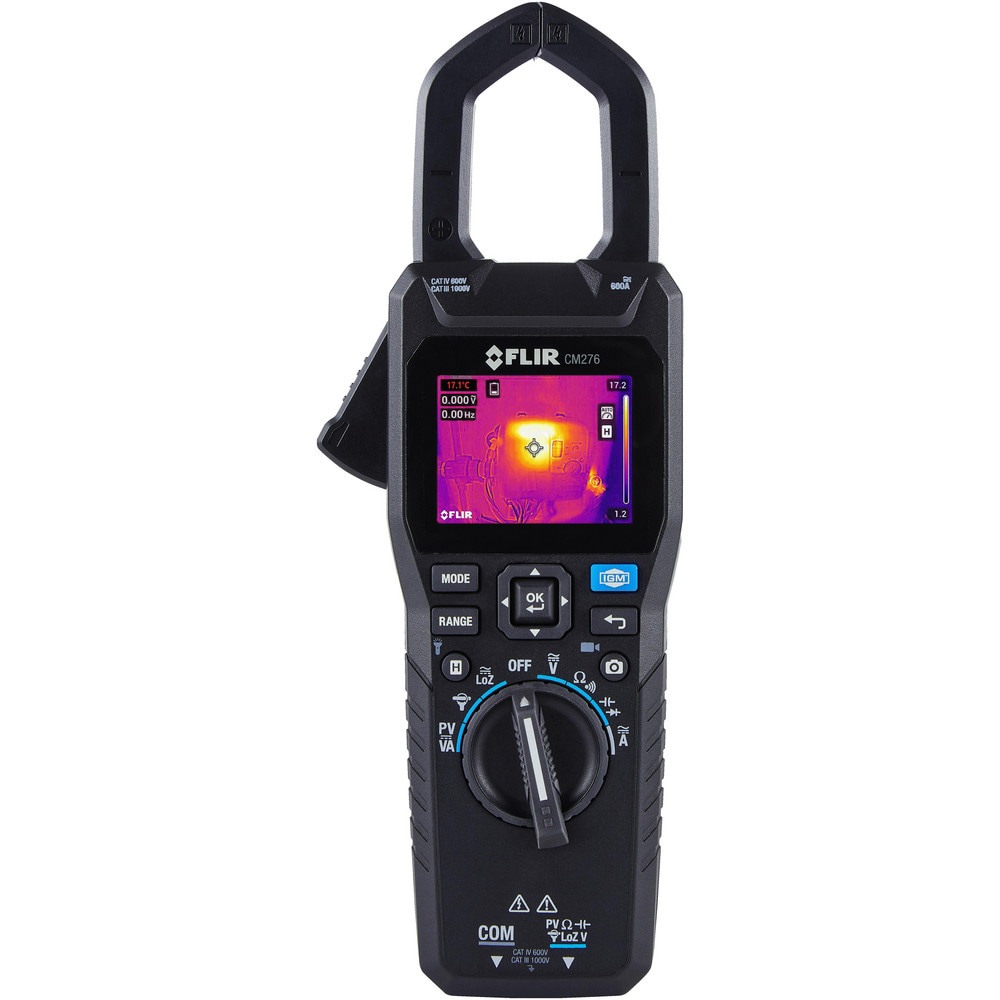 Clamp Meters; Clamp Meter Type: Thermal Imaging ; Measures: Current; Voltage; Diode Test; Resistance; mVDC ; Jaw Style: Clamp On ; Jaw Capacity (Decimal Inch): 1.3800 ; Maximum DC Voltage: 1000 ; Maximum AC Current (A): 600
