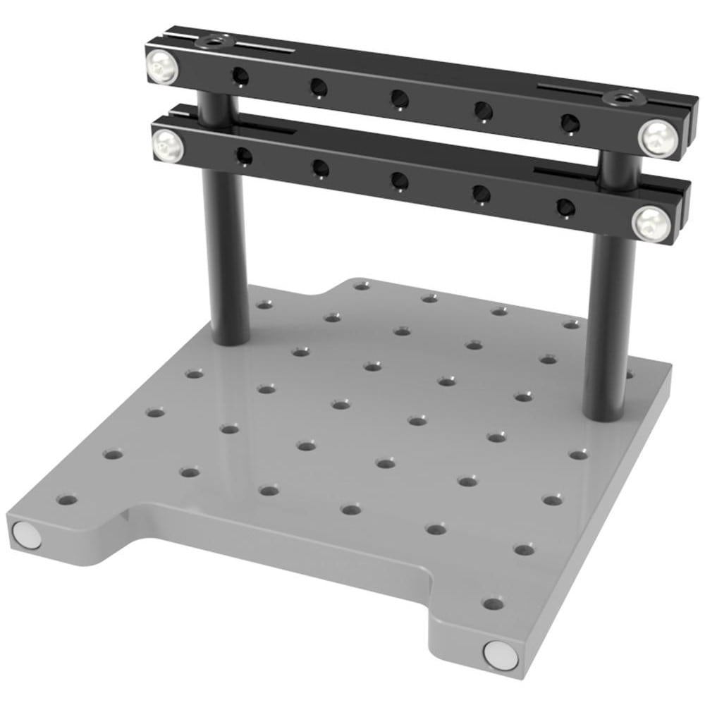 CMM Fixtures; Type: Inspection Fixture Component ; Length (Inch): 5 ; Length (mm): 0.06 ; Material: Aluminum ; Thread Size: 1/4-20 ; Series: Inspection Arsenal.