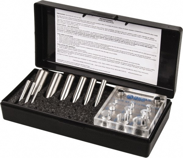 1/8 to 3/4 Inch Diameter Shim Punch and Die Set, In Wood Box