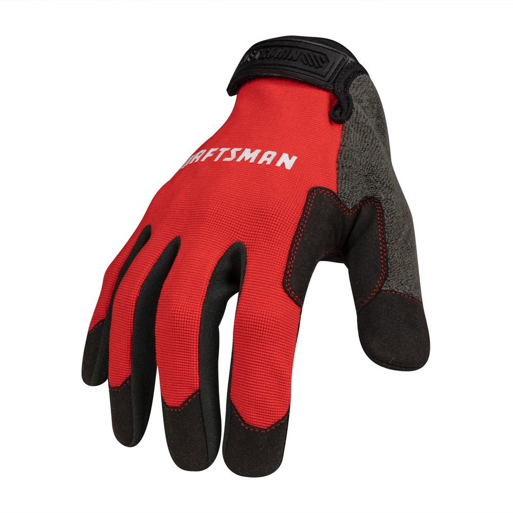 Touchscreen Compatible Unisex Mechanic Gloves, Medium