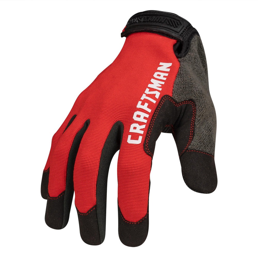 Touchscreen Compatible Unisex Silicone Grip Mechanic Gloves, Large