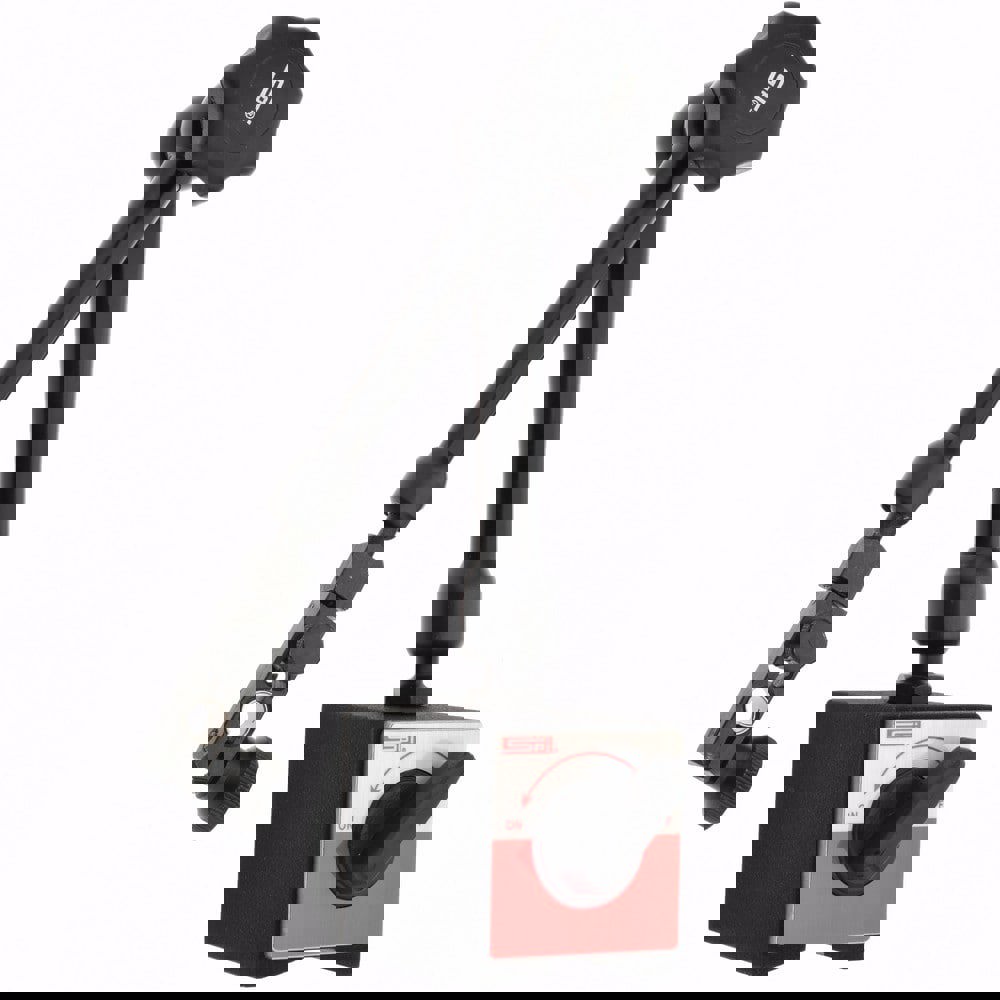 Indicator Positioner & Holder: 180 lb Pull, Fine Adjustment, Includes Base