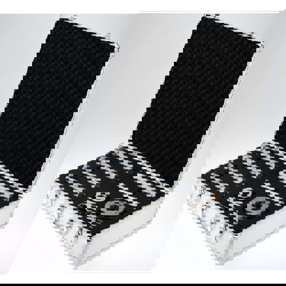 Mechanical Inside Micrometer Set: 1 Extension Rod, Chrome Finish