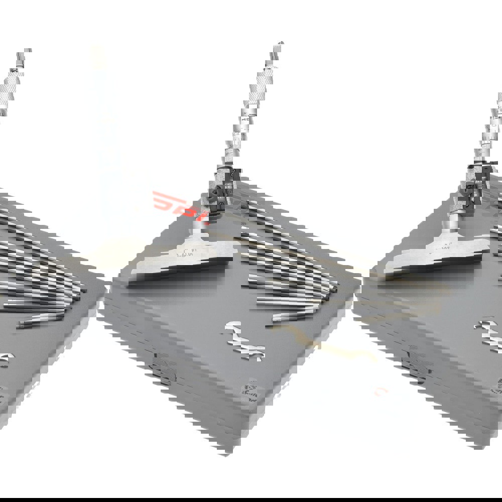 Mechanical Depth Micrometer: 6'' Range, 6 Rods