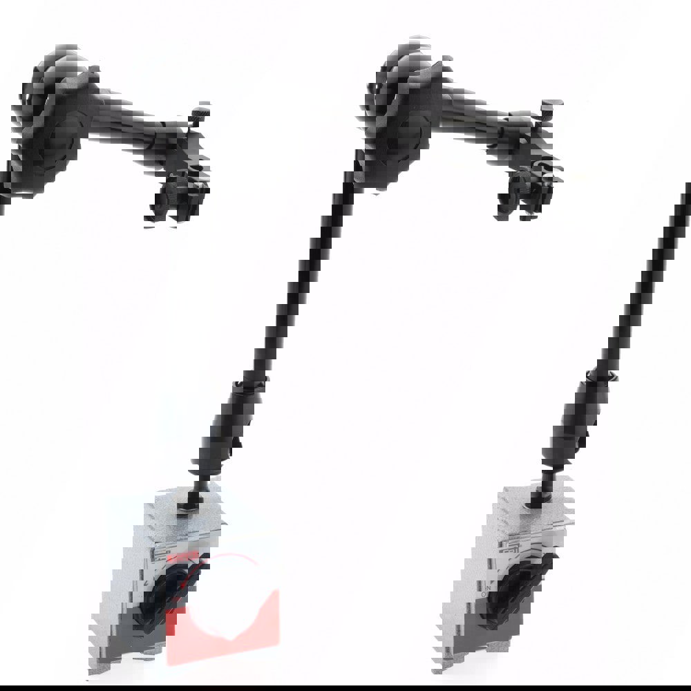 Indicator Positioner & Holder: 175 lb Pull, Fine Adjustment, Includes Base